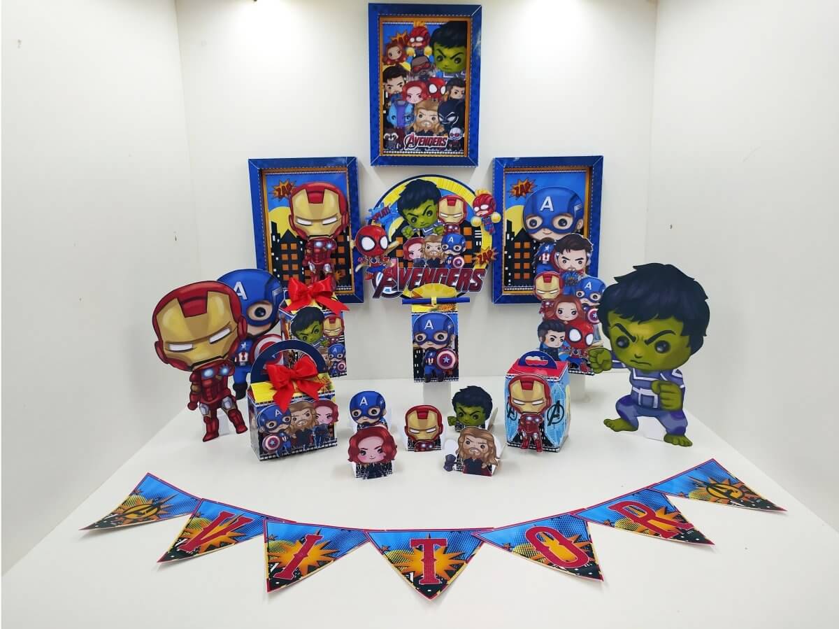 Festa de Aniversário Avengers(Vingadores) Baby - Festas Aquarela a melhor decoração de festa de aniversário está aqui!