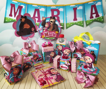 Festa de Aniversário Masha e o Urso - Festas Aquarela a melhor decoração de festa de aniversário está aqui!