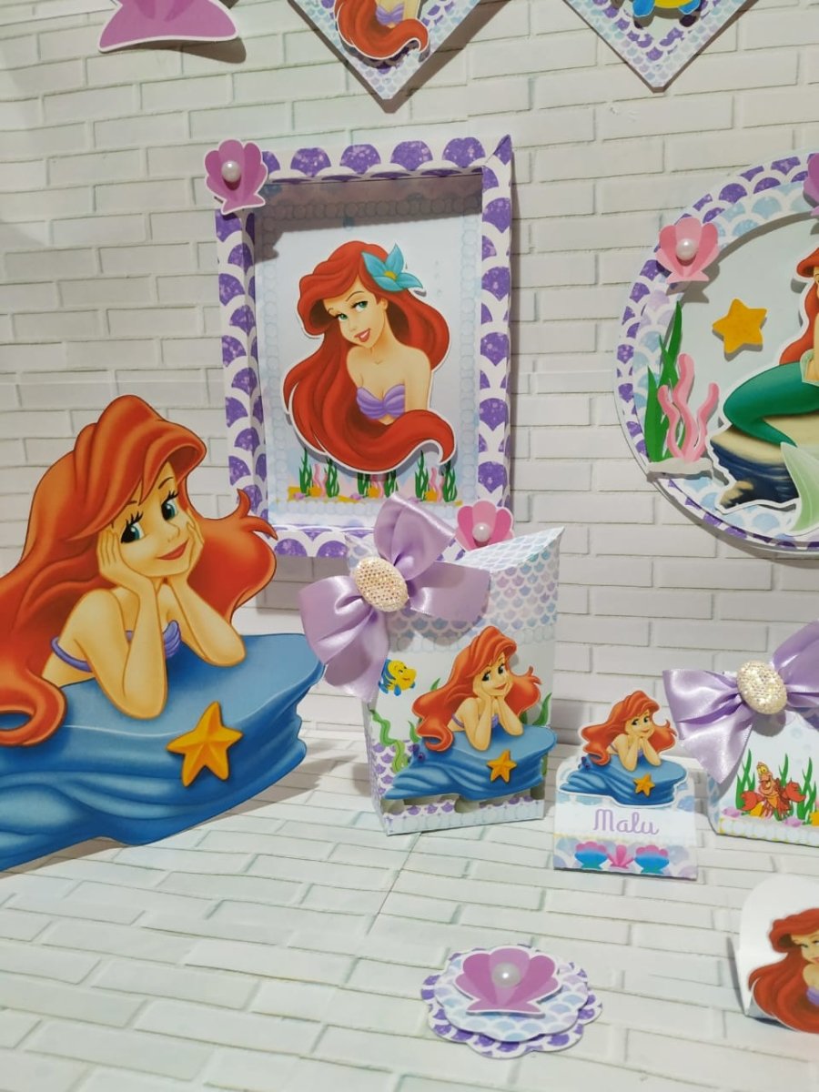 Festa de Aniversário Pequena Sereia(Ariel) - Festas Aquarela a melhor decoração de festa de aniversário está aqui!