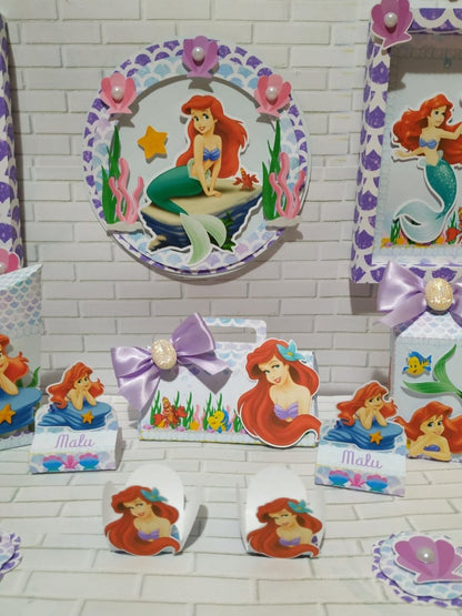 Festa de Aniversário Pequena Sereia(Ariel) - Festas Aquarela a melhor decoração de festa de aniversário está aqui!