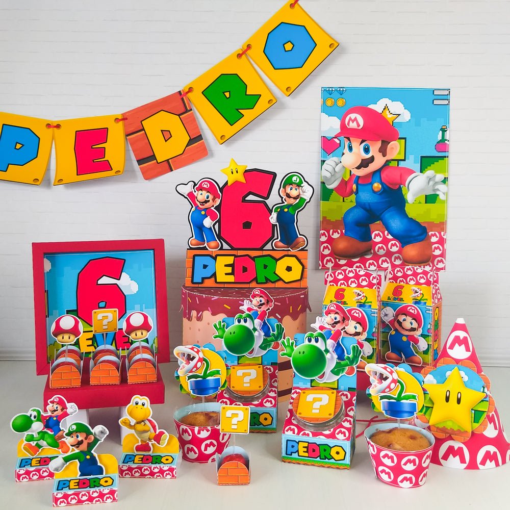 Festa de Aniversário Super Mario - Festas Aquarela a melhor decoração de festa de aniversário está aqui!