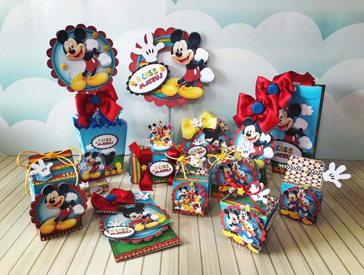 Festa de Aniversário Turma do Mickey - Festas Aquarela a melhor decoração de festa de aniversário está aqui!