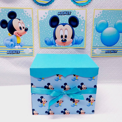 Festa na caixa Mickey - Festas Aquarela a melhor decoração de festa de aniversário está aqui!